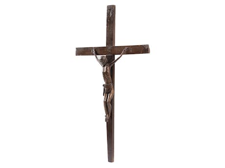 Holzkreuz mit Corpus Christi